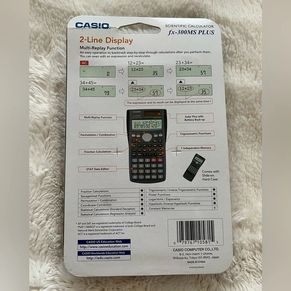 NIB Casio Scientific Calculator fx-300ms plus - Picture 2 of 3